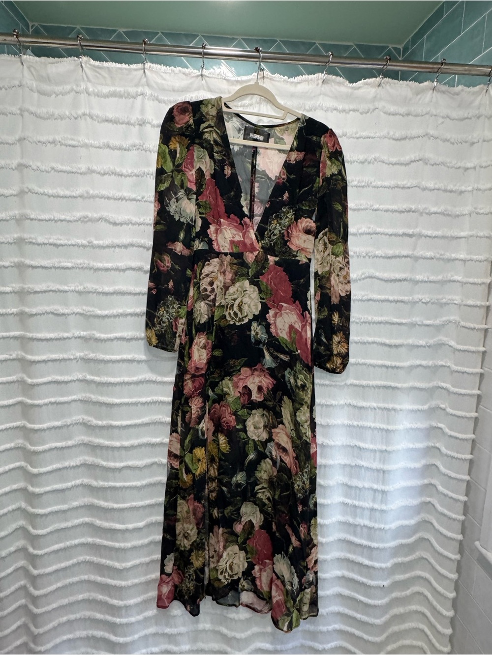 Reformation Low Cut Floral Maxi Dress